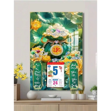 Lịch tết 2.026 Tomdecor Tráng gương Túi Ngọc LTTNGOC - Giá ưu đãi 130.000₫