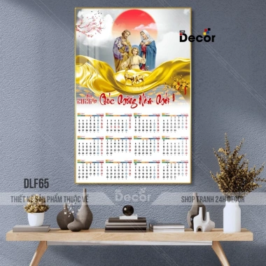 Lịch Tết 2.026 Tráng Gương Công Giáo Gia Đình Chúa 12 Tháng 24h Decor Giá 99.600₫