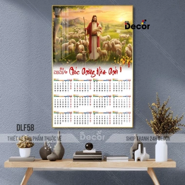 Lịch Tết 2.026 Tráng Gương Công Giáo Gia Đình Chúa 12 Tháng 24h Decor Giá 99.600₫