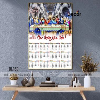Lịch Tết 2.026 Tráng Gương Công Giáo Gia Đình Chúa 12 Tháng 24h Decor Giá 99.600₫