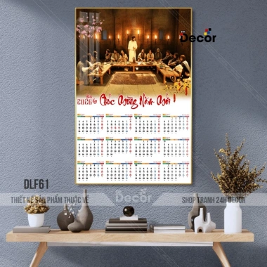 Lịch Tết 2.026 Tráng Gương Công Giáo Gia Đình Chúa 12 Tháng 24h Decor Giá 99.600₫