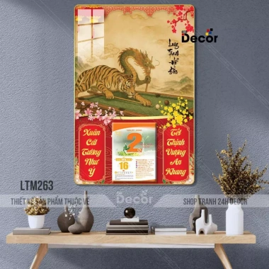 Lịch Tết 2.026 tráng gương Thần Tài Mày Phải Giàu viền bo 9mm tặng Bloc lịch 4 Lịch Tết 2.026 tráng gương Thần Tài Mày Phải Giàu viền bo 9mm tặng Bloc lịch 4