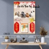 Lịch Tết 2.026 tráng gương Thần Tài Mày Phải Giàu viền bo 9mm tặng Bloc lịch 8