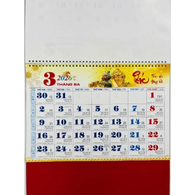 Lịch Tết 2.026 Treo Tường 12 Tờ 30x40cm Mỗi Tháng 1 Tờ Lộc Tài Như Ý Giá ưu đãi 75.000đ 4 Lịch Tết 2.026 Treo Tường 12 Tờ 30x40cm Mỗi Tháng 1 Tờ Lộc Tài Như Ý Giá ưu đãi 75.000đ 4