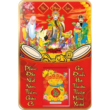 LỊCH TẾT 2.026 Treo Tường Laminate Tráng Gương 40x60 cm - 13 Mẫu Phúc Lộc Thọ Giá Ưu Đãi 224k