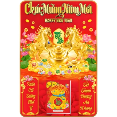 LỊCH TẾT 2.026 Treo Tường Laminate Tráng Gương 40x60 cm 6 Mẫu Ngựa Vàng Ưu đãi 224.000₫ 5 LỊCH TẾT 2.026 Treo Tường Laminate Tráng Gương 40x60 cm 6 Mẫu Ngựa Vàng Ưu đãi 224.000₫ 5