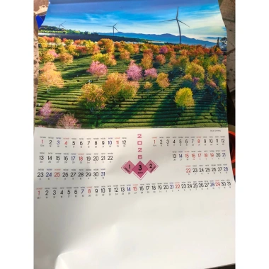Lịch Tết 2.026 treo tường lò xo 7 tờ, đủ ngày âm dương, thiết kế độc quyền, giá 20.000