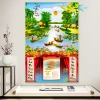 Lịch Tết 2.026 Treo Tường Quê Hương 30x40cm - Bo viền cao cấp, Tặng Bloc 10,5x14,5cm - Giá 93.000đ 2
