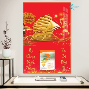 Lịch Tết 2.026 Treo Tường Thuận Buồm Xuôi Gió 30x40cm và Bloc 10,5x14,5cm Bo Viền - Giá 93.000đ 8