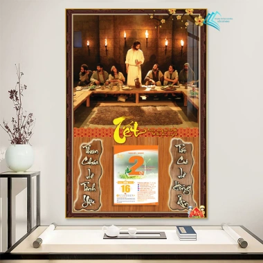 Lịch Tết Tráng Gương 2.026 30x40cm Treo Tường Công Giáo - Kèm Bloc 10,5x14,5cm - 93.000đ