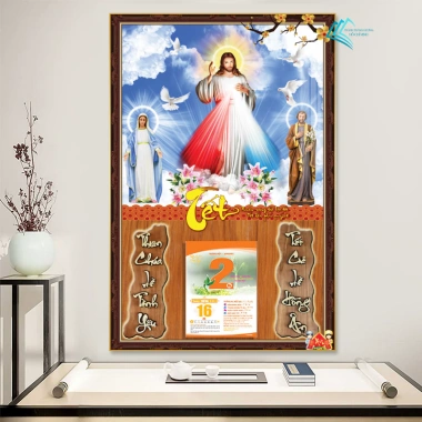 Lịch Tết Tráng Gương 2.026 30x40cm Treo Tường Công Giáo - Kèm Bloc 10,5x14,5cm - 93.000đ 7 Lịch Tết Tráng Gương 2.026 30x40cm Treo Tường Công Giáo - Kèm Bloc 10,5x14,5cm - 93.000đ 7