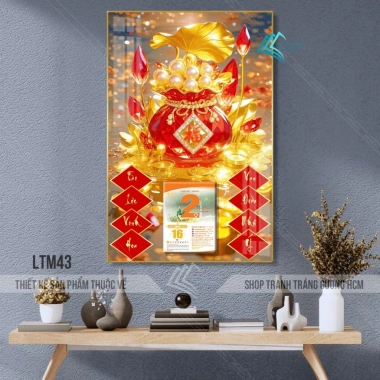 Lịch Tết tráng gương 2.026 40x60cm - Treo tường Bình Ngọc Chiêu Tài, bo viền sang, tặng Bloc lịch bính ngọ, giá ưu đãi 159.600 VND 2 Lịch Tết tráng gương 2.026 40x60cm - Treo tường Bình Ngọc Chiêu Tài, bo viền sang, tặng Bloc lịch bính ngọ, giá ưu đãi 159.600 VND 2
