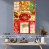 Lịch Tết tráng gương 2.026 40x60cm - Treo tường Bình Ngọc Chiêu Tài, bo viền sang, tặng Bloc lịch bính ngọ, giá ưu đãi 159.600 VND 5