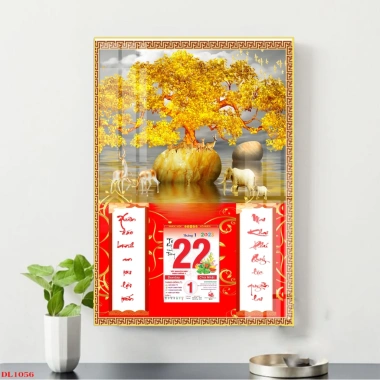 Lịch tết Tráng Gương 2.026 Cây Kim Tiền Tài Lộc Bính Ngọ cao cấp treo tường Quà tặng LTKT06 giá 130.000 6