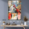 Lịch Tết tráng gương 2.026 - Chim Khổng Tước 30x40cm treo tường, kèm Bloc 10,5x14,5cm, khung viền bo, giá ưu đãi 93.000₫ 3