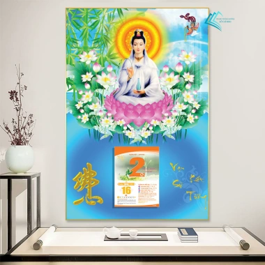 Lịch Tết Tráng Gương 2.026 - Treo Tường Phật Giáo 40x60cm Bo viền, Tặng Bloc lịch, Giá 159.600₫ 4 Lịch Tết Tráng Gương 2.026 - Treo Tường Phật Giáo 40x60cm Bo viền, Tặng Bloc lịch, Giá 159.600₫ 4