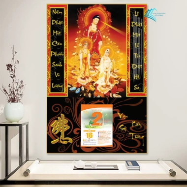 Lịch Tết Tráng Gương 2.026 - Treo Tường Phật Giáo 40x60cm Bo viền, Tặng Bloc lịch, Giá 159.600₫ 6 Lịch Tết Tráng Gương 2.026 - Treo Tường Phật Giáo 40x60cm Bo viền, Tặng Bloc lịch, Giá 159.600₫ 6
