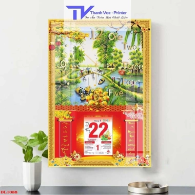 Lịch Tết Tráng Gương Thuận Buồm Xuôi Gió 2.023 - Nhiều mẫu 40x60cm Độ dày 10mm Giá ưu đãi 260k