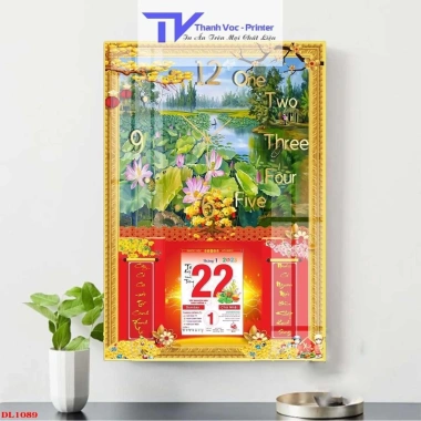 Lịch Tết Tráng Gương Thuận Buồm Xuôi Gió 2.023 - Nhiều mẫu 40x60cm Độ dày 10mm Giá ưu đãi 260k
