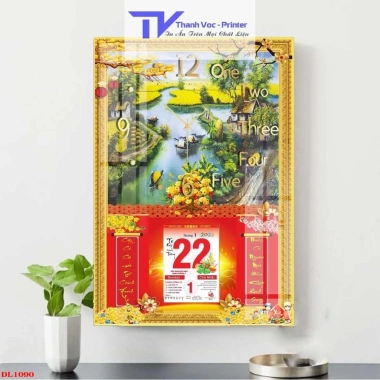 Lịch Tết Tráng Gương Thuận Buồm Xuôi Gió 2.023 - Nhiều mẫu 40x60cm Độ dày 10mm Giá ưu đãi 260k