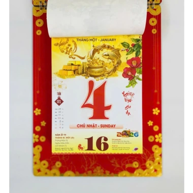 Lịch Tết Treo Tường 2.026 - Bình Ngọ Mã Đào Thành Công 17x25cm Giá Ưu Đãi 149k