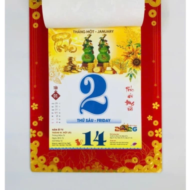 Lịch Tết Treo Tường 2.026 - Bloc Binh Ngọ 17x25cm Giá ưu đãi 155.000 VNĐ 3 Lịch Tết Treo Tường 2.026 - Bloc Binh Ngọ 17x25cm Giá ưu đãi 155.000 VNĐ 3