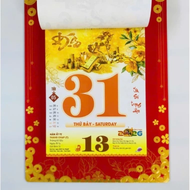 Lịch Tết Treo Tường 2.026 - Bloc Binh Ngọ 17x25cm Giá ưu đãi 155.000 VNĐ 6 Lịch Tết Treo Tường 2.026 - Bloc Binh Ngọ 17x25cm Giá ưu đãi 155.000 VNĐ 6