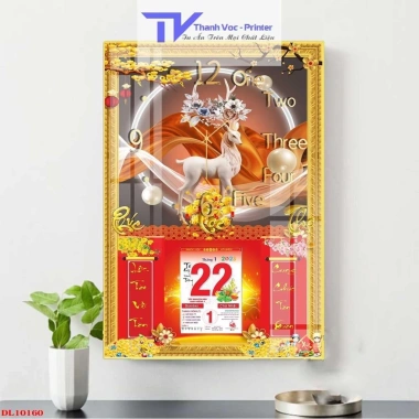 Lịch Tết Tuần Lộc 2.023 - Nhiều mẫu 40x60cm, độ dày 10mm, giảm giá 20% chỉ 260.000₫