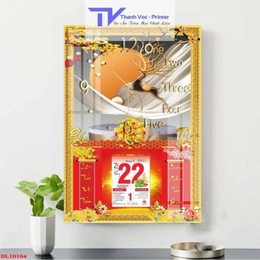 Lịch Tết Tuần Lộc 2.023 - Nhiều mẫu 40x60cm, độ dày 10mm, giảm giá 20% chỉ 260.000₫