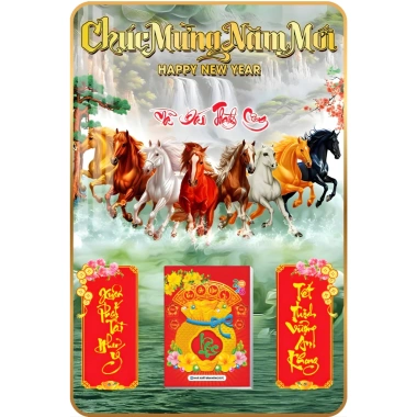 Lịch Tết Tường Vip Laminate Tráng Gương 2.026 40x60 cm – 26 mẫu độc đáo, chỉ 218.500 VND