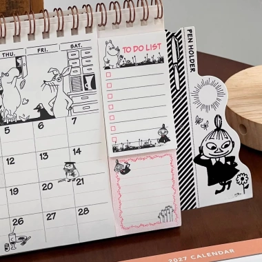 Lịch Tháng Moomin 2.026 Để Bàn – Thiết Kế Tối Giản, Kế Hoạch, Quà Dễ Thương 4