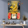 Lịch tráng gương 2.026 Bình Ngọ Cá Chép Tài Lộc - Mẫu mới hiện đại, treo tường 40x60cm, bo viền 9mm, kèm lốc lịch đại, giá chỉ 110.200đ 2