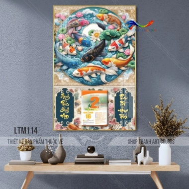 Lịch tráng gương 2.026 Bình Ngọ Cá Chép Tài Lộc - Mẫu mới hiện đại, treo tường 40x60cm, bo viền 9mm, kèm lốc lịch đại, giá chỉ 110.200đ 10 Lịch tráng gương 2.026 Bình Ngọ Cá Chép Tài Lộc - Mẫu mới hiện đại, treo tường 40x60cm, bo viền 9mm, kèm lốc lịch đại, giá chỉ 110.200đ 10