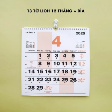Lịch treo tường 2.026 30x30cm COLOR, lịch âm, ngày lễ VN, sticker note, ghi chú - 79.600₫ 5 Lịch treo tường 2.026 30x30cm COLOR, lịch âm, ngày lễ VN, sticker note, ghi chú - 79.600₫ 5