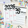 Lịch treo tường 2.026 – Đơn giản, rõ ràng, thiết kế đẹp, lên kế hoạch ngày, trang trí phòng 2