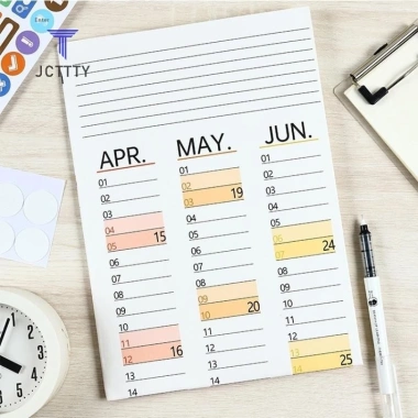 Lịch treo tường 2.026 – Đơn giản, rõ ràng, thiết kế đẹp, lên kế hoạch ngày, trang trí phòng