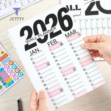Lịch treo tường 2.026 – Đơn giản, rõ ràng, thiết kế đẹp, lên kế hoạch ngày, trang trí phòng