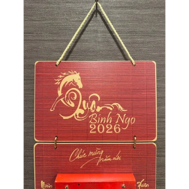 Lịch Treo Tường 2.026 Gỗ MDF mẫu Vận Phú Quý - Giá chỉ 199.000đ, giảm mạnh từ 242.780đ