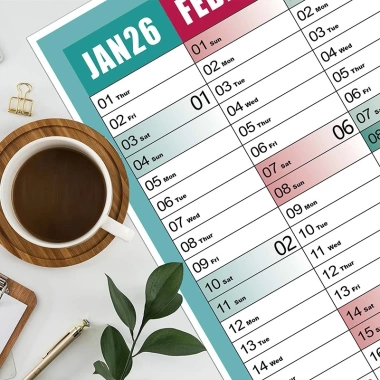 Lịch Treo Tường 2.026 Kawaii 365 Ngày - Lập Kế Hoạch Ngày, Tuần, Tháng - Giá 54.000đ 9