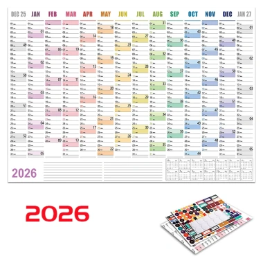 Lịch Treo Tường 2.026 Kawaii 365 Ngày - Lập Kế Hoạch Ngày, Tuần, Tháng - Giá 54.000đ 10