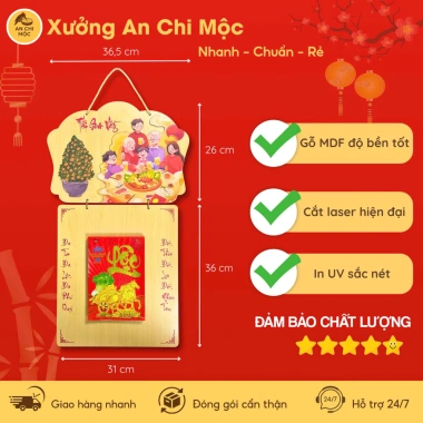 Lịch treo tường 2.026 mẫu Tết Sum Vầy kèm bloc lịch – Giá ưu đãi 199.000₫