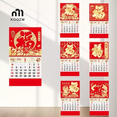 Lịch treo tường 2.026 năm Ngựa - Lịch Tết Nguyên Đán, lên kế hoạch tháng, trang trí văn phòng, giá ưu đãi
