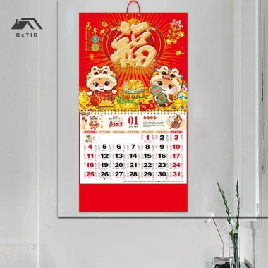 Lịch treo tường 2.026 Ngựa Tết Nguyên Đán - Xé lịch, nhân vật may mắn, trang trí văn phòng nhà