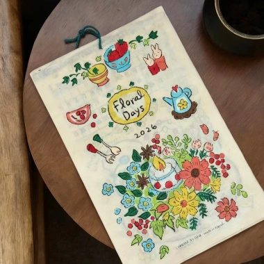 Lịch treo tường 2.026 phong cách Nepal, doodle động vật dễ thương - Giá giảm còn 90.000₫