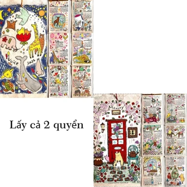 Lịch treo tường 2.026 phong cách Nepal, doodle động vật dễ thương - Giá giảm còn 90.000₫ 10 Lịch treo tường 2.026 phong cách Nepal, doodle động vật dễ thương - Giá giảm còn 90.000₫ 10