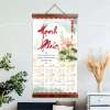 Lịch treo tường 2.026 Tranh Thư Pháp Canvas 40x70cm kèm nẹp gỗ 2 đầu, lịch âm, giá chỉ 135k 5