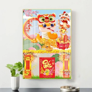 Lịch treo tường Năm Mới 2.025 - Tranh tráng gương đa chủ đề, giảm giá 198.000₫ 3