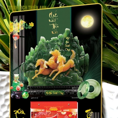Lịch treo tường tráng gương Mã Đáo - kèm bloc 14.5x20.5cm, giá ưu đãi 139.000₫ 3