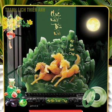 Lịch treo tường tráng gương Mã Đáo - kèm bloc 14.5x20.5cm, giá ưu đãi 139.000₫ 5