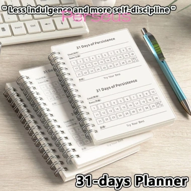 Lịch trình MEGOCE Notepad A6 - Sổ tay kiểm tra kỷ luật tự giác 31 ngày cho học sinh, chất lượng cao, giảm 46.548₫